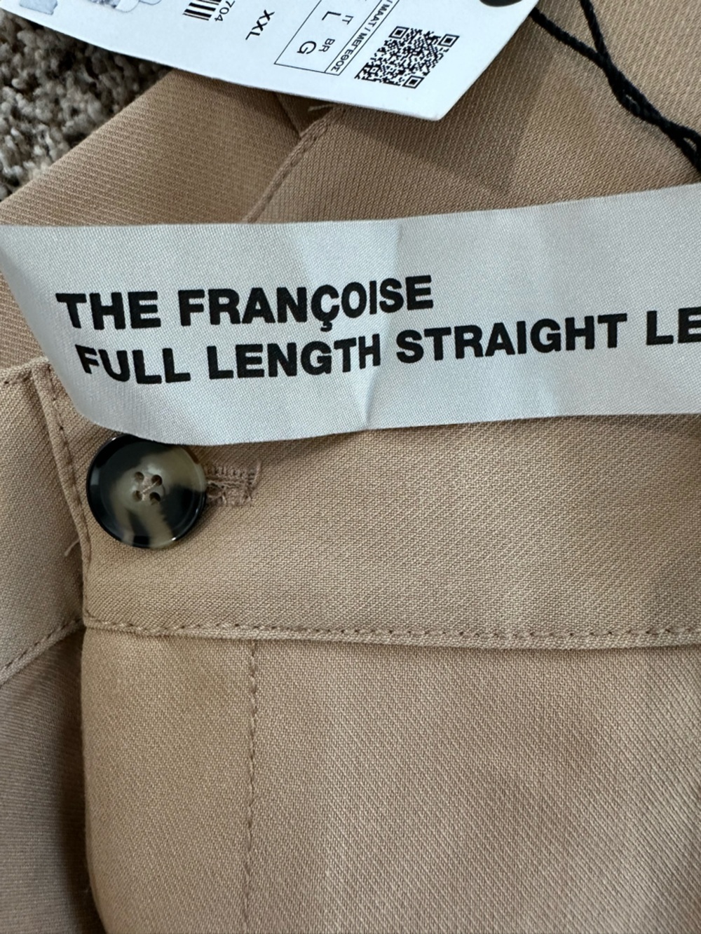 Zara Beige Straight Leg Trousers - Picture 5 of 8